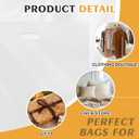Maitys 100 Pcs 24"x24" Large White Plastic Bags with Handles Merchandise Shopping Bags for Small Business, Retail, Boutique Stores, Gifts