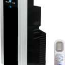 Whynter Portable Air Conditioner 14,000 BTU with Dual Hose Dehumidifier & Cooling Fan for 500 Sq Ft Rooms, Includes AC Unit Window Kit, ARC-14S (9,500 SACC)