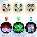 Baquler Easter Flameless Candles Egg Projector Lights Easter Basket Stuffers Spring Home Table Decor Egg LED Candle Night Light with Remote and Timer Battery Operated Gifts for Holiday Indoor Decor