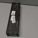 Annlary Hair Straightener 1 Inch Flat Iron and Curler 2 in 1 Titanium Ceramic Ionic Dual Voltage Straightener with Heat-Resistant Silicone, for Less Frizz, Shinier & Smoother (Black/Rose Gold)