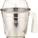 Preethi 1.5L Stainless Steel Large Jar for Eco Twin, Eco Plus, Nitro and Blue Leaf, 1.5-Liter