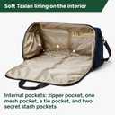 Halfday Convertible 2-in-1 Premium Garment Duffel Weekender Bag 45L: Wrinkle-Free Travel (Hanging Suit Compartment, Shoe Pockets, Trolley Sleeve), Balistic Nylon Carry-on, Pacific