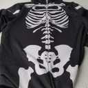 Morph Skeleton Costume Women, Skeleton Jumpsuit Womens, Halloween Costume Adult Women (X-Large, Black)