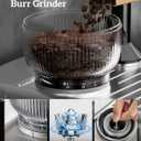 COUPLUX Smallest 58MM Espresso Machine with Grinder, 5 Temp 205℉ Max