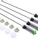 ApplianPar W10780051 Washer Suspension Rod Spring Damper Assembly Kit for Whirlpool Maytag Kenmore Amana Washing Machines Replaces W10257085, W10257086, W10317708, W10317709, W10748951