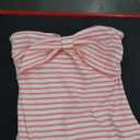 Womens Summer Striped Dress Strapless Side Slit Bodycon Sundress Casual Going Out Dress Beach Vacation Dresses, Size M