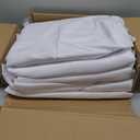 Fitable 6 Pack White Round Tablecloths - 120 Inches in Diameter - Stain Resistant and Washable Table Clothes, Polyester Fabric Table Covers for Wedding, Party, Banquet, Formal Events