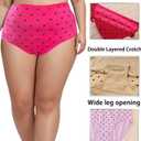Women's Cotton Plus Size Underwear Ladies Panties Briefs 6 Pack Ladies Underwear (XL)
