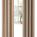 LA PALMA Thermal Insulated Blackout Darkening Grommet Living Room Curtains Window Drapes for Bedroom Pack of 4 Panels 52x90