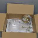 Modern Glass Pendant Lights Kitchen Island Gold Pendant Light Fixture with 8.27 in Clear Glass Globe Chandelier for Bedroom Dining Room Island Pendant Lighting (1 Pack)