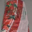 Horaldaily Christmas Tablecloth 7070 Inch Round, Poinsettia Red Washable Table Cover for Party Picnic Dinner Decor