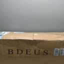 BDEUS Dual Layer 5 Inch Memory Foam Mattress Topper King Size, 2 Inch Gel Memory Foam Plus 3 Inch 1450 GSM Down Alternative Quilted Pillow Top Mattress Pad Cover,Dark Gray
