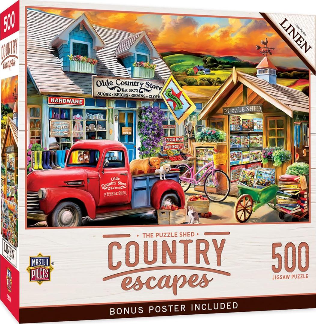 MasterPieces 500 Piece Jigsaw Puzzle for Adults and Family - The Puzzle Shed - 18"x24"