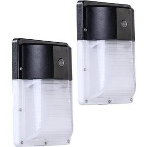 13W LED Wall Pack Light,Dusk to Dawn Led Outdoor Lighting 1600lm 5000K Daylight White, IP65 Rating,Outdoor Security Area Exterior Lights with DLC & ETL (13W photocell)