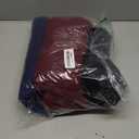 Neer 3 Pack Women's Plus Size Sweatpants Wide Leg High Waist Drawstring Yoga Lounge Joggers Open Bottom Pants with Pockets (4X-Large, Black, Navy Blue, Wine Red)