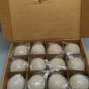 Stanbroil Ceramic Balls - 4 Round Fire Stones for Fire Pit Fire Bowl and Fireplace - Set of 12, Beige