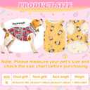 42 Pcs Summer Hawaiian Dog Shirts for Medium Dogs Bulk Breathable Sleeveless Puppy Clothes Cute Pet Tank Tops Outfit Pack, Fruit Printed Apparel for Pug Schnauzer Puppies