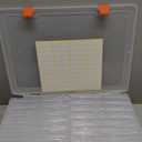 Photo Storage Box 4x6, 18 Inner Extra Large Organizer Acid-Free Photo Keeper Storage Case, Plastic Craft Storage Box for Stickers Stamps Seeds (Clear, 18 Boxes)