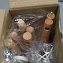 CAROTE Silicone Cooking Utensils Set, Kitchen Utensils Set 10 Pcs for cooking, BPA Free Spatula Set with Heat Resistant Wood Handles for Nonstick Cookware (Cream White)