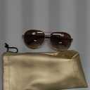 Jessica Simpson Women's Metal Aviator Pilot Sunglasses