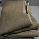 15ft Natural Jute Hallway Runner Rug Non Slip Washable, Rubber Backed Long Khaki Indoor Entryway Runner, Absorbent Kitchen Carpet Sink Rug