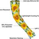2 x ShinHye Gardening Sleeves UV Protection Cooling Sleeves Seamless Farmers Sleeves Anti-Scratch Arm Sleeves for Gardening UPF 1000+