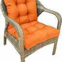 Indoor Outdoor Wicker Chair Cushions with Ties Non Slip Waterproof Outdoor Patio Chair Cushion Set 41.7"*20.8"*3.5" for Garden Porch Decoration