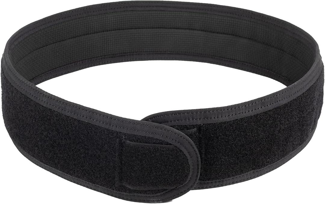 VISMIX Tactical Anti-slip Pad Inner Belt with Loop System - Compatible for MOLLE Battle Belts with Outer Hook System (Medium, Black)
