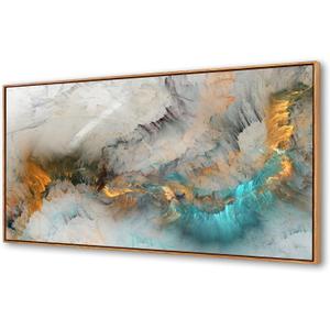 XXMWallArt WKFC3275 Wood framed Abstract Canvas Wall Art Fancy Paint Canvas Print Painting Artwork for Living Room Bedroom Kitchen Home and Office Wall Decor