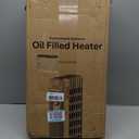 Pelonis Oil Filled Radiator Heater for Large Space, 2025 Upgraded, Space Heaters with 1500W Quiet Warmth Radiant Heater, 3 Heating Modes, Overheat & Tip-Over Protection, Adjustable Thermostat, Black