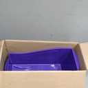 Storex Large Book Bin, 14.3 x 5.3 x 7", Mauve, Case of 6 (71192U06C)