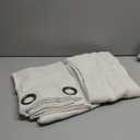 LAMIT Sheer Linen Curtains for Living Room 95 inch Long 2 Panels, Light Filtering Natural Curtains Bronze Grommet Linen Textured Neutral Boho Drapes for Bedroom Farmhouse, 52 x 95 Inch