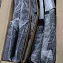 Upholstered Dining Chairs Set of 4, Button Tufted Parsons Dining Chair with Solid Wood Legs, Modern Fabric Side Chair for Dining Room/Kitchen/Restaurant/Hotel- Black