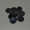 12-Piece 2-Inch Discbound Expansion Discs and Binder Rings - Large Black Plastic Book Binding Discs for DIY Notebooks and Scrapbooking Supplies