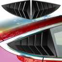 for Tesla Model 3 Rear Side Window Cover Louver Sport Style, for Tesla Model 3 2021-2025 Exterior Decoration Accessories (Model 3-Matt Black)