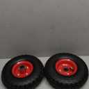 4.10/3.50-4 Tire and Wheel, 10" Air-Filled Tires Wheels with 5/8" Axle Bore Hole for Hand Truck, Garden Cart, Wagon, Dolly, Generator, Trolley, 2 Pack Utility Cart Wheels