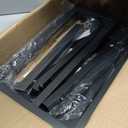 Tv Tray Table Set of 2, 8-Level Adjustable Height Couch Side Table90 Tilt Angle Adjustments C-Shaped End Table, with Phone & Tablet Slot Sofa Computer Desk for Couch, Sofa, Bed, Chair, Living Room (Brown)