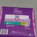 Poise Incontinence & Postpartum Pads for Bladder Leaks, 3 Drop Light Absorbency, Regular Length, 54 Count, Packaging May Vary