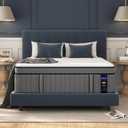 DIFAME Queen Size Mattress 14 Inch, Gel Memory Foam Hybrid Firm Queen Bed Mattress in a Box with Independent Pocket Spring, Pressure & Back Pain Relief, Edge Support, 100-Night Trial, CertiPUR-US (Grey)