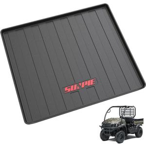 SUNPIE Bed Liner Cover Compatible with Kawasaki Mule SX/4x4/4x4 FI/4x4 XC/4x4 XC FI/4x4 FE/4x4 XC LE 2 Passenger 2021-2025, Cargo Mat TPE All Weather Protector, Raised Edge,Protect Against Scratches
