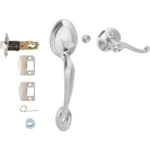 Schlage FE285PLY626FLARH Satin Chrome Plymouth Lower Handleset for Electronic Keypad with Flair Interior Right Handed Lever