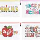 3 x SOIDRAM 4PCS Clear Toiletry and Makeup Bags Waterproof PVC Travel Cosmetic Organizer Pouches Transparent Zipper Bags for Women