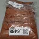 Smiry Waterproof Pu Leather Seat Covers for Dining Room Chairs Set of 6, Stretch Fit Removable Washable Kitchen Chair Seat Slipcovers Protector, No Rear Covers, Light Brown