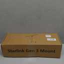 Adjustable Starlink Gen 3 Mount, Starlink Mounting Kit Gen 3 with Adapter for Starlink Gen 3 Internet Kit Satellite, Heavy Duty Starlink Short Wall Mount