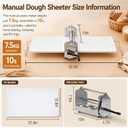 Manual Dough Sheeter, Compact Counter Top Dough Sheeter Machine