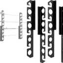 WIPHANY Fishing Rod Racks Wall or Ceiling Fishing Rod/Pole Rack Holder Storage Hook Holds Fishing Rods Wall Mounted for Garage Cabin and Basement (Black-Classic Store 16 rods)