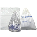 Drawstring Bag, clear, 18" x 20.5" (+7"), 1.5 mil. 500/cs