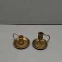 Iron Taper Candle Holder Set of 2 Antique Brass Candlestick Holders Vintage Decorative Candles Stand for Wedding Party Decoration Dinning Table Housewarming Gift