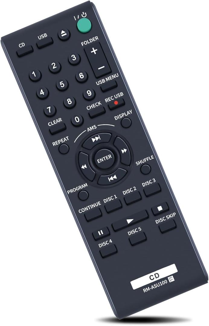 RM-ASU100 Replacement Remote Control fit for Sony Compact Disc Player CDP-CE500 CDPCE500 CD Player