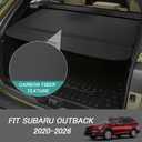 Cargo Cover for Outback 2020-2023 2024 2025 2026 Accessories No Gap Retractable Trunk Cover Security Shielding Shade Cargo Luggage Cover Trunk Privacy Protection (Carbon Fiber Texture)